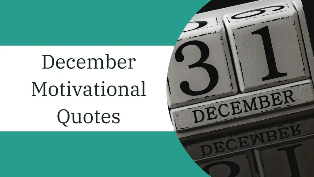 December motivational quotes