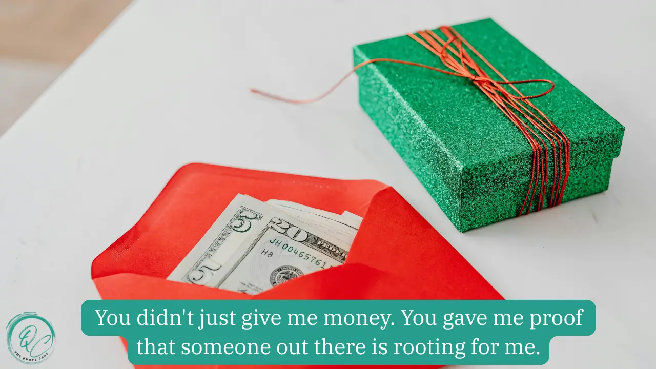 General Thank You Messages for Money Gifts