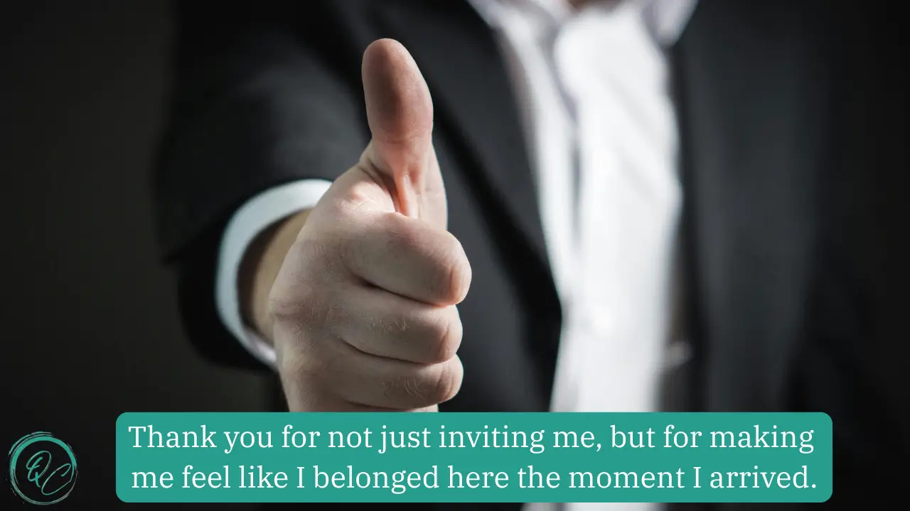 Thank You So Much for Having Me Here Today