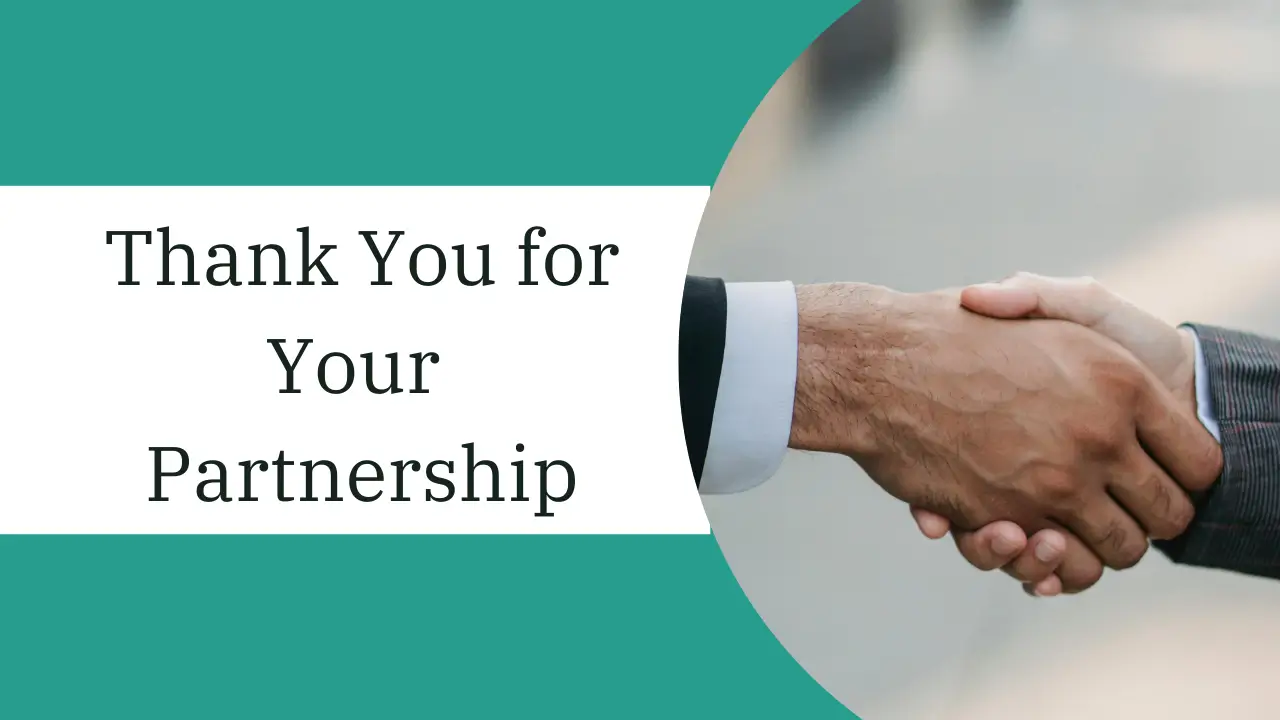 Thank You for Your Partnership