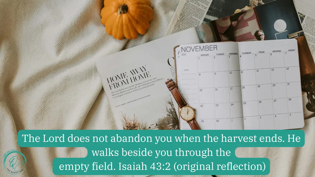  Bible Quotes For November