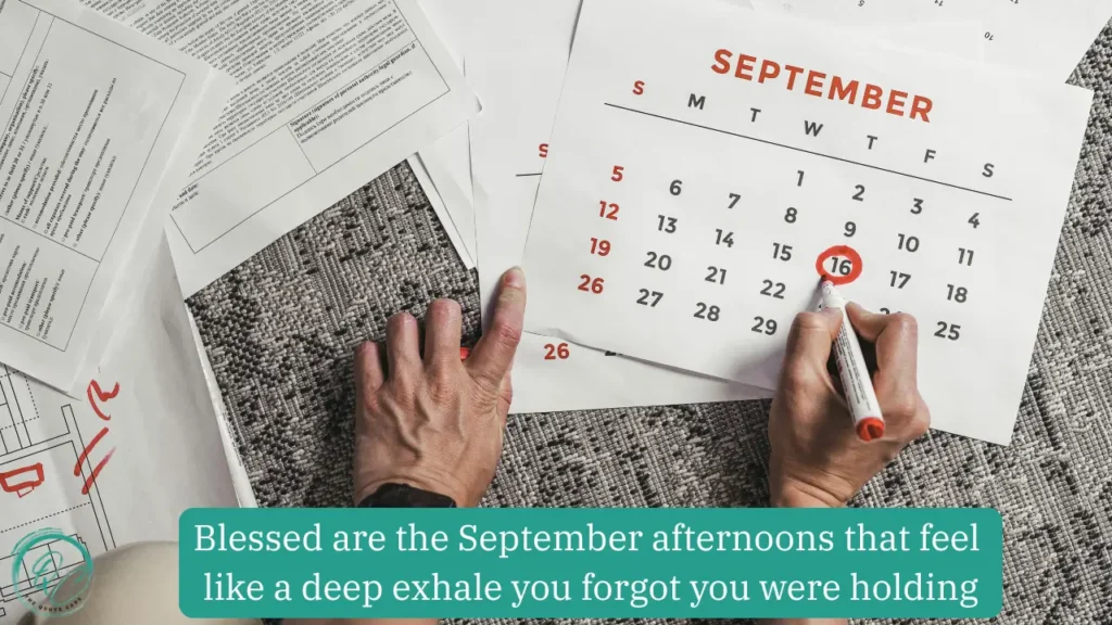Blessed September Quotes