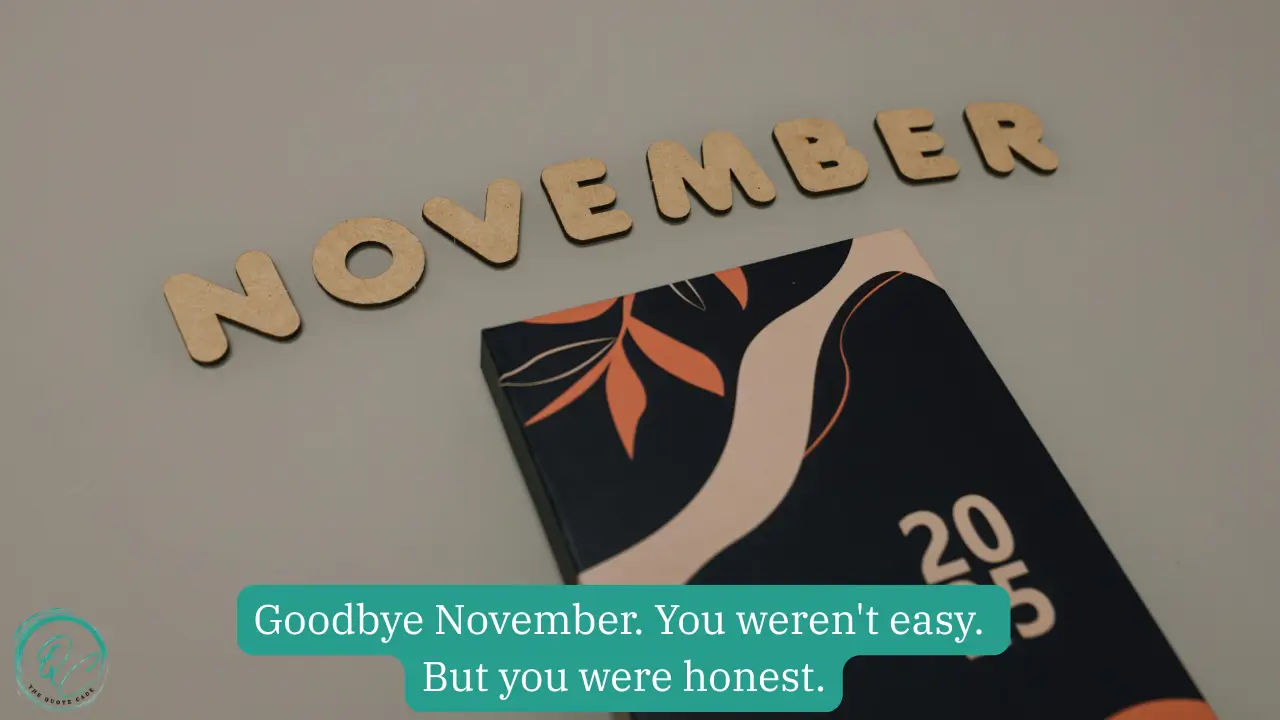 Goodbye November Quotes