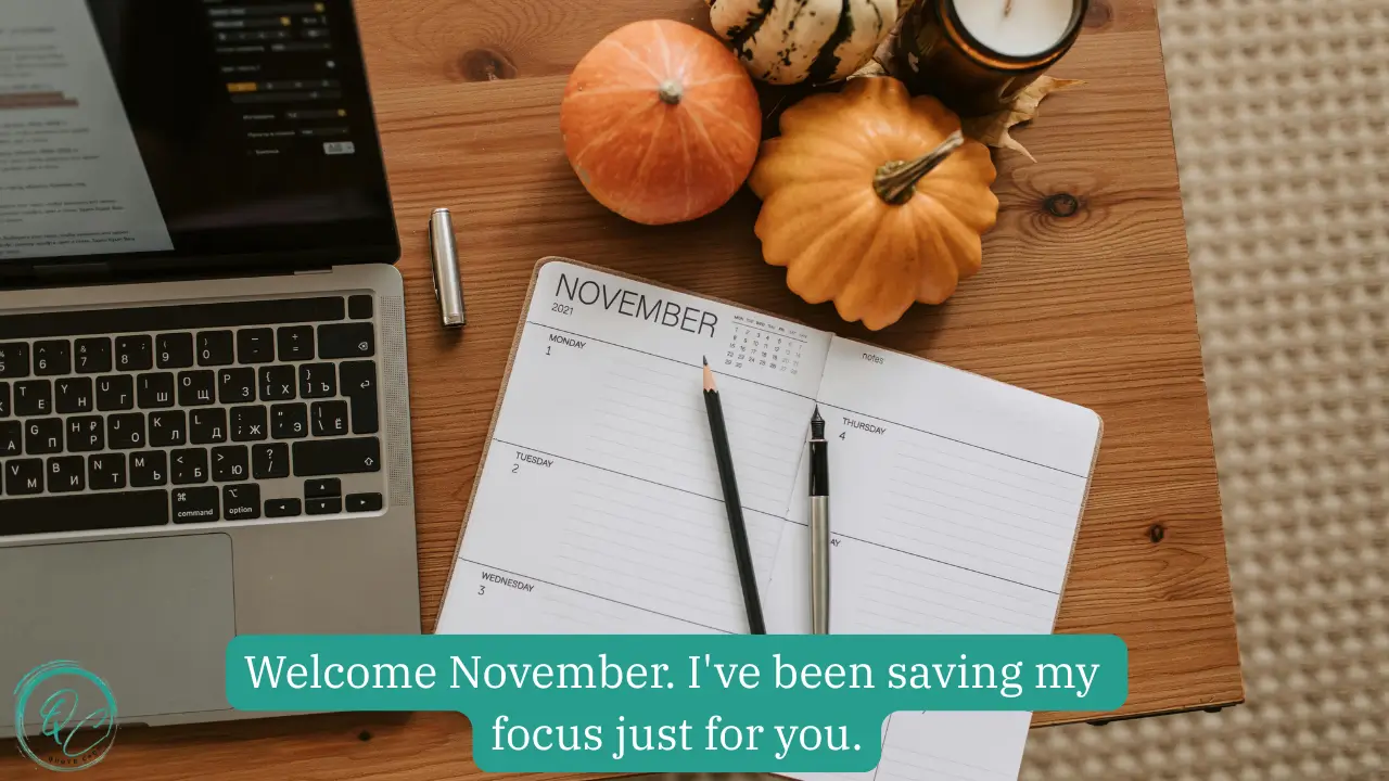 Welcome November Quotes