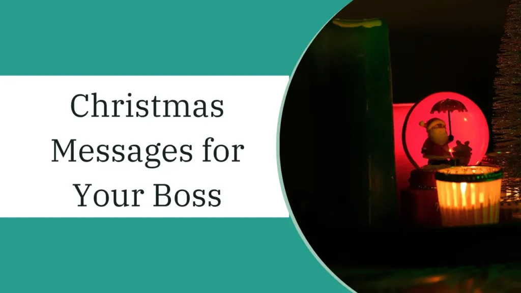 christmas messages for your boss