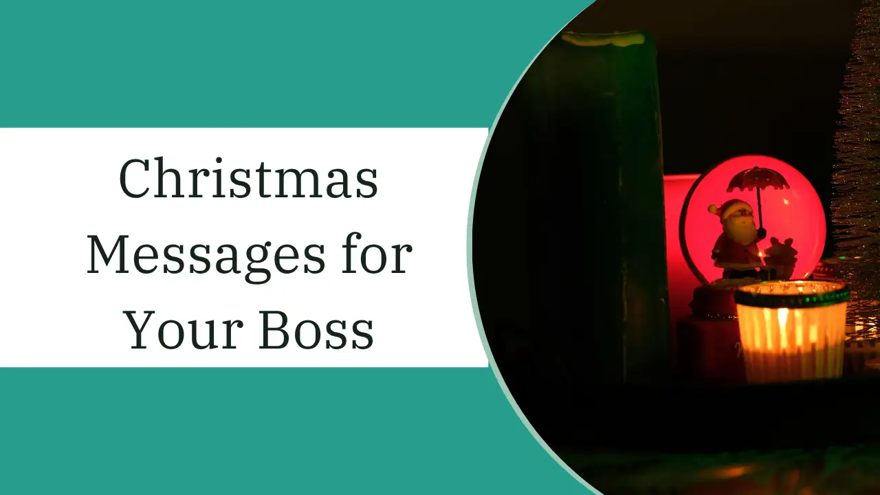 christmas messages for your boss