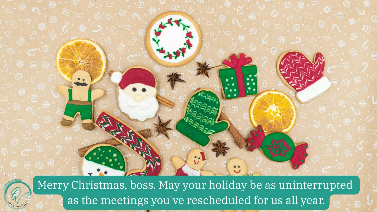 Funny Messages On Christmas For Your Boss